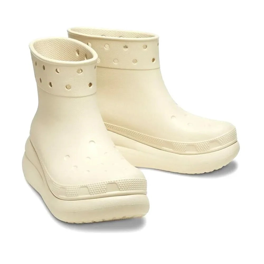 NEW Crocs Crush Rain Boot Bone Cream Adult Womens Size 6 / Mens 4 Waterproof‎